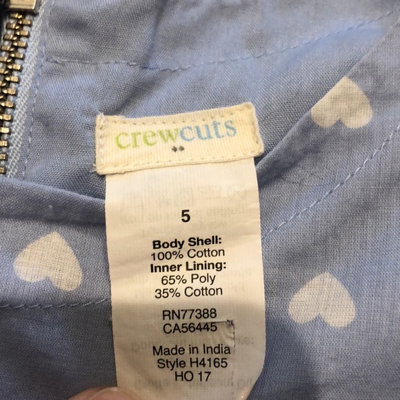 Crewcuts blue and white heart dress - Picture 4 of 6